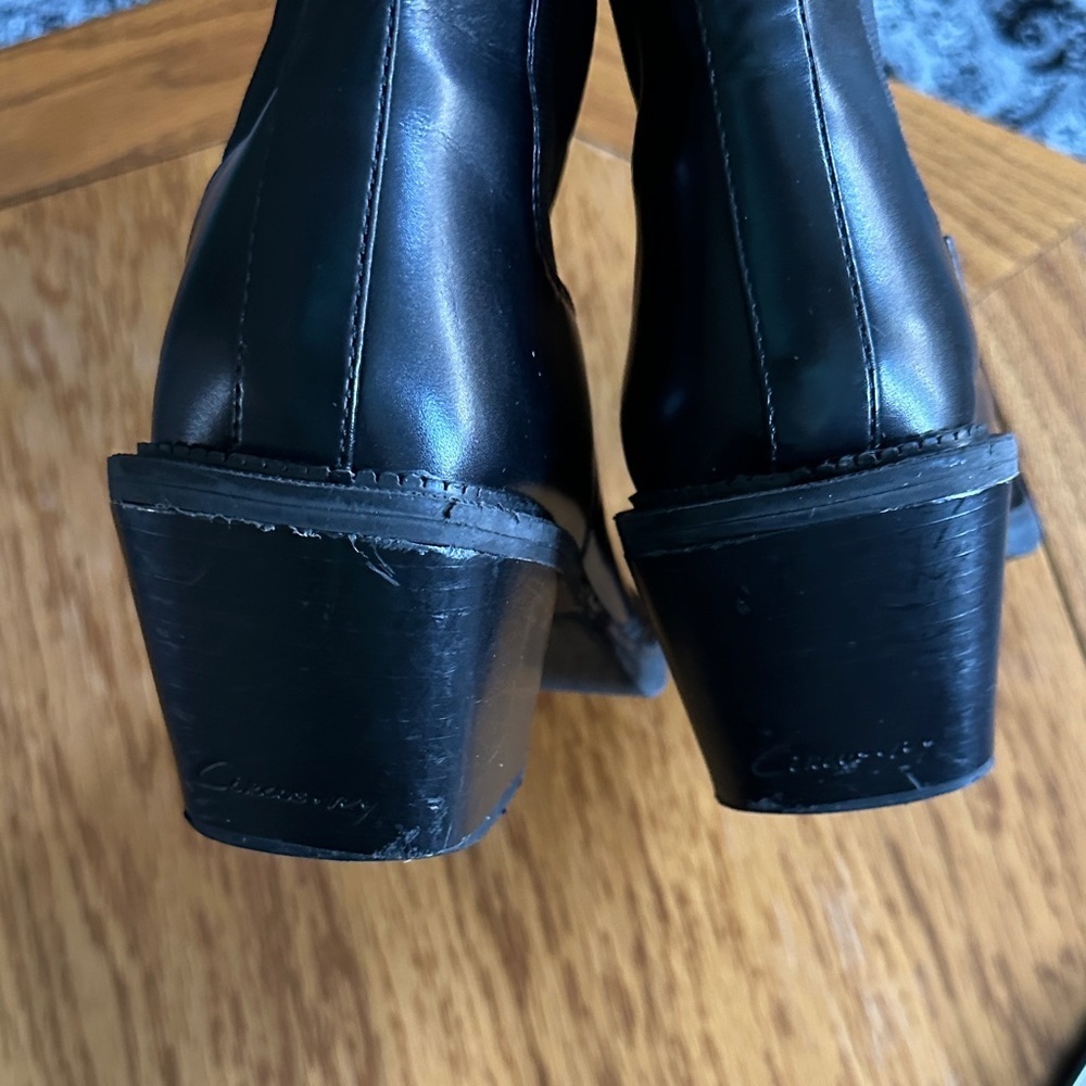 *SAM EDELMAN* Black Heeled Chelsea Mindy Boots Size 7 - Picture 8 of 14